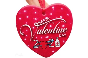 2021 Valentines Day Decor Heart Shaped Ornaments Couples Ornament Craft Personalized Romantic Presents Easter Ornaments Gifts