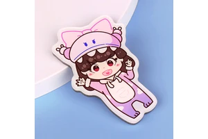 High Quality Popular Cartoon Acrylic Drop Glue Magnet For Home Refrigerator Decoration Plastic Magnet