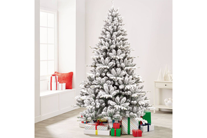 Decorated 5FT 6FT 10FT PE PVC Artificial Snow Christmas Tree Mixed Premium Flocked Arbol De Navidad Kerstbomen Christmas Tree