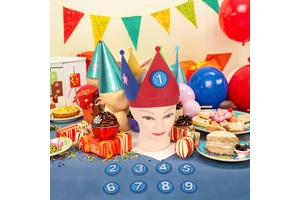 Adjustable 2025 Felt Hat Kids Birthday Crown Party Decor Children's Adjustable Crown Birthday Party Hats