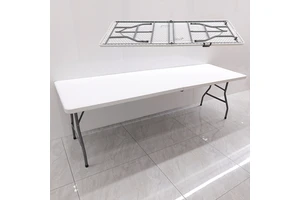 Durable White Plastic Folding Table And Chairs For Parties Weddings Events Hotels Hospitals-New Product