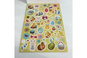Holiday Reusable Easter Sticker Book DIY Accessories for Kids Holiday Party Supplies