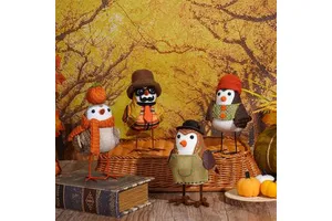 New Products Thanksgiving Harvest Festival Birds Ornaments Indoor Window Decorations Doll
