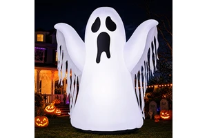 Giant White LED Lights Waterproof Oxford Fabric Inflatable Ghost For Outdoor Halloween Decoration And Festival Display