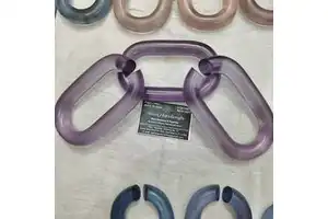 The Customization resin Chain links big size and clear colors multi colors resin big links available