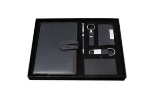 Gift Set Luxury Corporate Gifts Pen Notebook Card Case Wireless Power Bank Keychains Personalised Business Men Set Gift