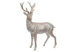 odm New Arrival Bronze Sculpted Reindeer Aluminium Handicraft Customised Modern Home Accent Decoration for Handmade Tabletop
