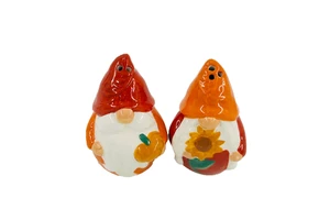 New Christmas Thanksgiving Ceramic Santa, Pumpkin Kitchen Spice Bottle Set