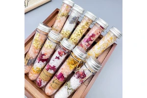 Wholesale Natural Crystal Stress Relief Relaxing Muscle Cleaning Products Bath Salts Himalayan Pink Bath Salt In Tube
