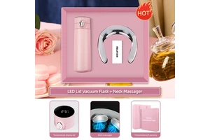 Wholesale Office Gift Set Vaccum Flask Neck Massager Electronic Items Souvenirs Corporate Mothers Day Gift Set