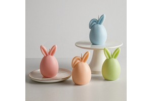 Factory Direct Sales Easter Rabbit Easter Egg Aromatherapy Candles, Holiday Decoration Gifts, Party Rabbit-shaped Candles