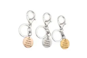 Gifts for Dad Grandpa Keychain,Papa the Man the Myth the Legend Father's Day Gift New Dad Gift
