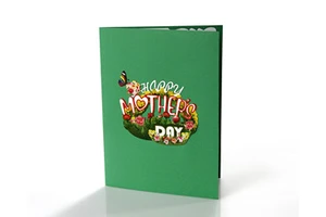 Collection 3D Popup Greeting Card With Flower and Happy Mother's Day