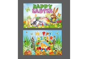 Easter Background Decor Easter Party Decorations Supplies Easter Banner