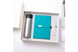 Wholesale Custom New Idea Marketing Gift Items Water Bottle Pen Office Gifts Business Gift Sets for Men