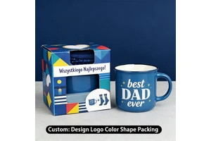 Classic Ceramic Best Dad Ever Father Mug Perfect Father's Day & Birthday Gift for Dad