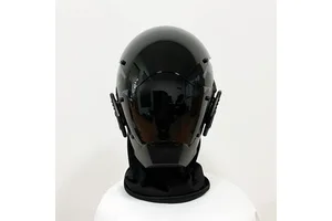 2024 Hot Sale New Product Cyberpunk Mask LED Phantom Samurai Halloween Lighting Helmet Mask