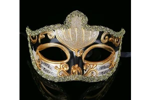 Girl Venice Prom Party Masks Masquerade Mask PP Material Full Face Carnival Festival Anonymous Christmas Halloween Venetian