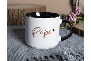 Best Gift for Dad on Father's Day Home Use Stackable Ceramic Beer Cereal Soup Mug