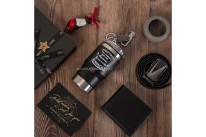 Father's Day Special Gift Set - Luxury Wallet Belt & Mug Set for Dad with Various Options