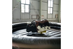 Commercial Game Mechanical Bull Ride Machine With Inflatable Mat Adults Mechanical Bull Riding For Sale