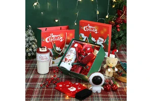 OCPO Kitchen Metal Christmas Gift Set & Baskets (CN/GUA Model ZJ-250822-2) for Company Employers and Kids Guests