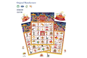 Carnival Party Games 24 Players Circus Bingo Games Carnival Party Bingo Cards for Boys Girls Adults Family Classroom Activities