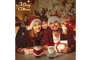 Factory Wholesale Resin Small Christmas Character Statues Santa Claus Elk Eco-Friendly Handmade Office Home Desktop Ornaments