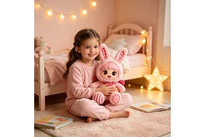 Wholesale Jandudu Star Rabbit Plush Speaker Polyester With PP Cotton Filling 11-30cm Size For Gift Shops