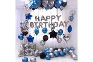 Cross Border Latex Balloon 16 18 21 30 40 50 Happy Birthday Party Decorated Adult Balloon Set