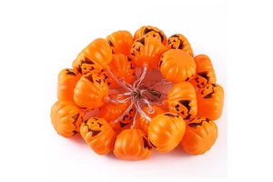 Halloween Hot Sale LED Pumpkin Blow Plastic Jack-o '-Lantern String Halloween Decorate Haunted House Decorative Lights for Party
