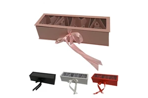 Factory Hot Sale MAMA Mother's Day Rectangular Flower Gift Box Wedding Companion Gift Box Solid Color