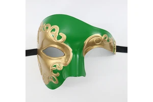 Adult Men Carnival Party Venetian Mask Masquerade Ball Half Face Vintage Phantom of the Opera Mask