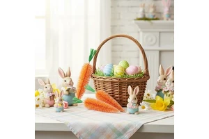 Factory Price Easter Simulation Artificial Carrot Plastic Non-Toxic Children's Gifts Easter Party Props Bottle Brush Carrot