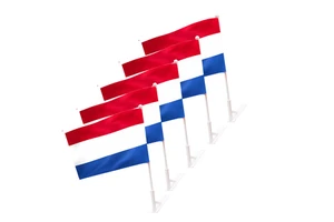 Dutch Flags Netherlands NL National Countries Small Mini Flag for Outdoor Outside Door Wall Decor with Self Adhesive Base