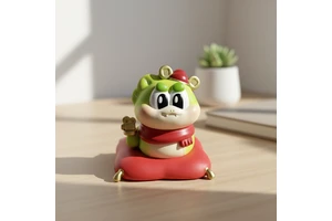 Customized 3D Cartoon Resin Figures for New Year Home Decoration