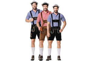 Halloween Octoberfest Festival Men's Oktoberfest Costumes Traditional German Bavarian Beer Male Cosplay Men's Pants