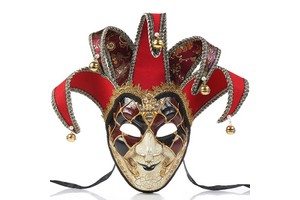 Wholesale Venice Masquerade Creative Party Masks New Carnival Vintage Jolly Joker Venetian Masquerade Masks