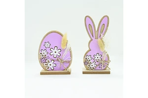 Hot Selling Handcrafted Eco-Friendly Easter Wood Crafts Easter Egg
