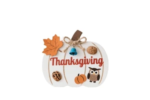 Handmade Wooden Pumpkin Ornaments for Halloween Thanksgiving Hot Selling Tabletop Home Decor & Party Decorations
