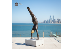 TREVI Life Size Cast Metal Bronze Man Diving Sculpture For Garden Outdoor Decoration
