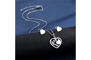 Mother Day Gifts Mama Letter Pendant Necklace Women Mom Mother's Day Clavicle Chain Choker Stainless Steel Jewelry Minimal Gift