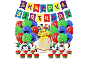 The Band Birthday Party Supplies the Band Party Decorations for Adult Included Happy Birthday Banner Balloon DIY Cupake Topper