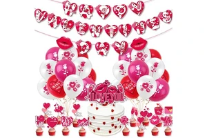 Hot Sale San Valentines 2024 Valentines Day Decoration Set for Saint Valentin Wedding Decor Party Supplies