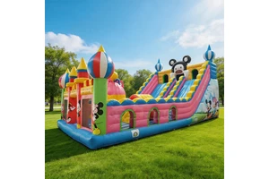 Commercial Huge Inflatable Bouncer Castle Mickey Mouse Bounce House Cheap Inflatable Bouncy Jumper Amusement Equipment For Kids