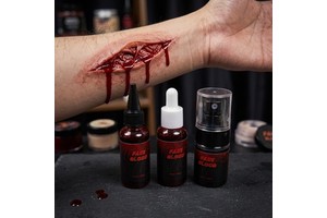 2026 New Smudge Proof Long Lasting Professional Zombie Walk Halloween Film Body Face Paint Makeup Sealer Pro Stage Blood