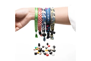 China Factory Custom Festival Fabric Woven One-Time Used Wristbands