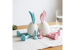 Hot Selling Easter Bunny Easter Egg 3D Printed Toy Creative Gift Bunny Egg Ornament