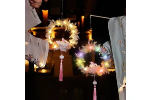 Popular Snake Year New Year's Eve Market Stall Children's New Year's Glowing Toy Finished Product Portable Ancient-style Lantern