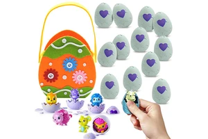 Wholesale of New Product Colorful Easter Day Basket Handheld Easter Egg 2026 Happy Easter Day Party Decorations Gift